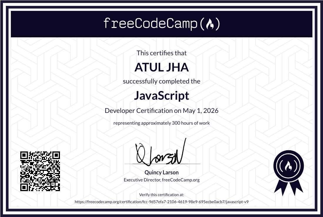 Javascript Certification